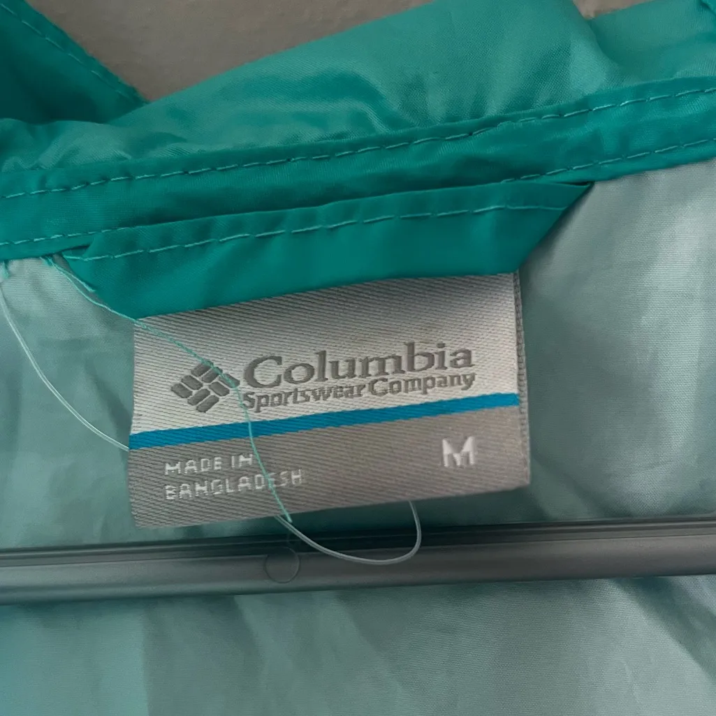 Columbia Two Toned Teal Flash Forward Jacket Size Medium - Image 4