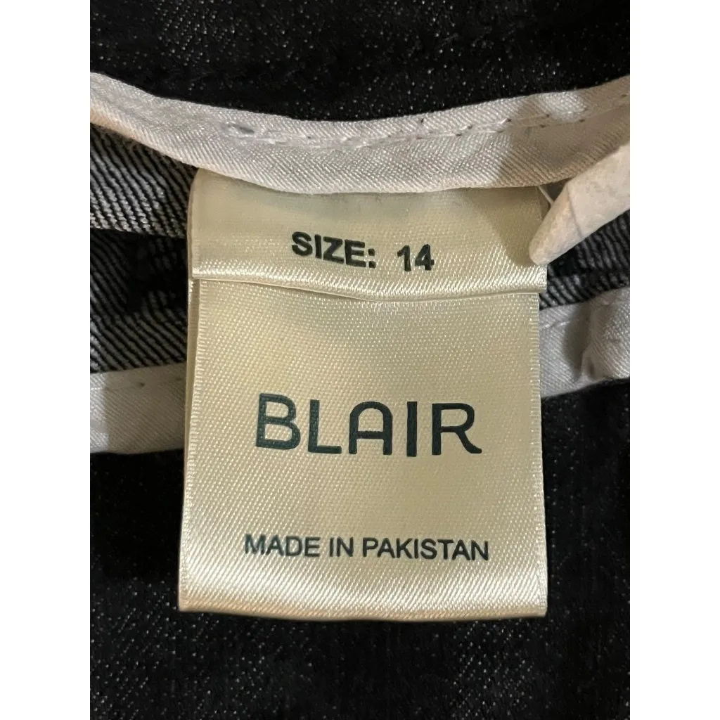 Blair Pull-On Black Jeans Womens 14 Stretch Denim Comfort Straight Leg Used - Image 7