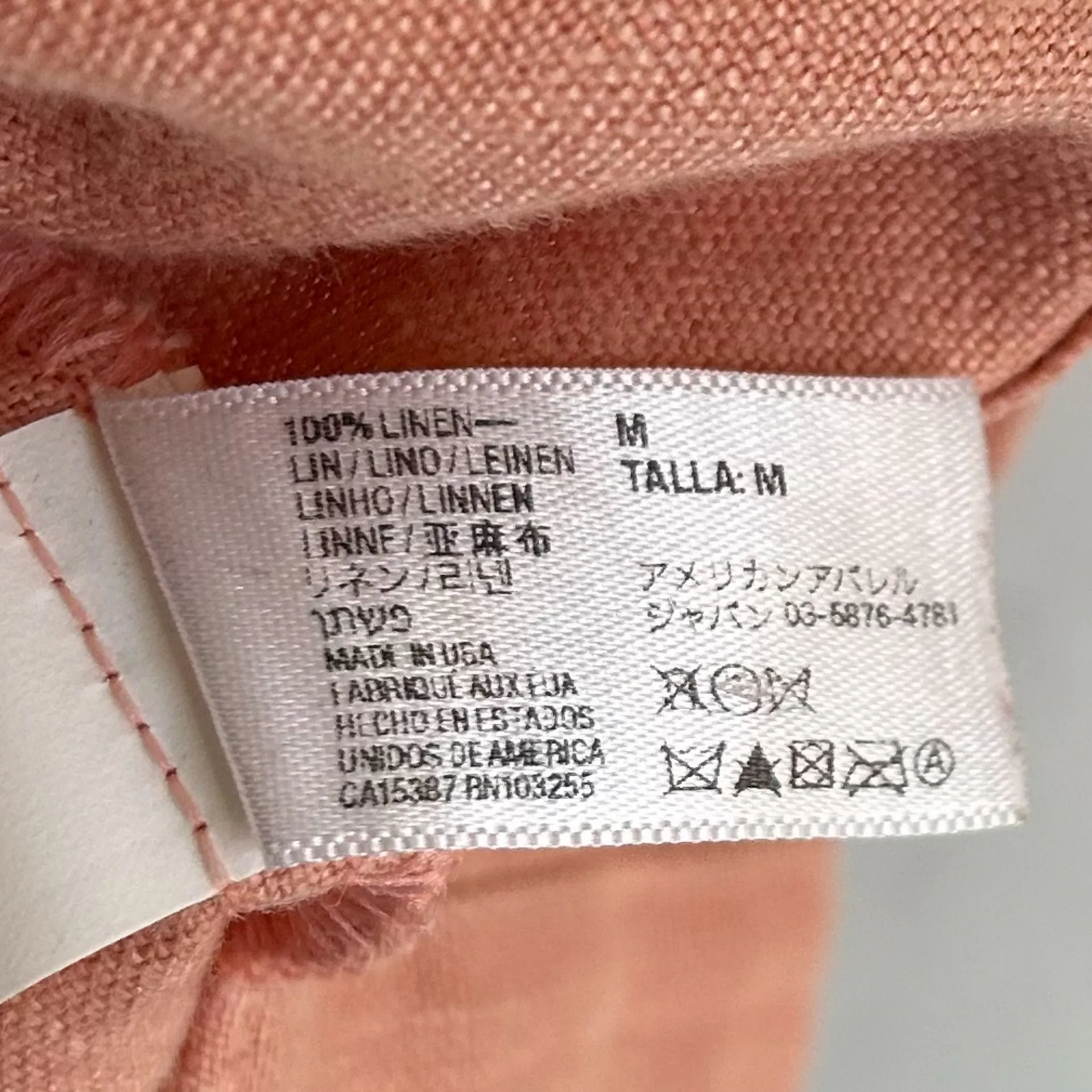 American Apparel Linen Babydoll Dress Terracotta Orange Indie Sleaze Twee Medium - Image 6