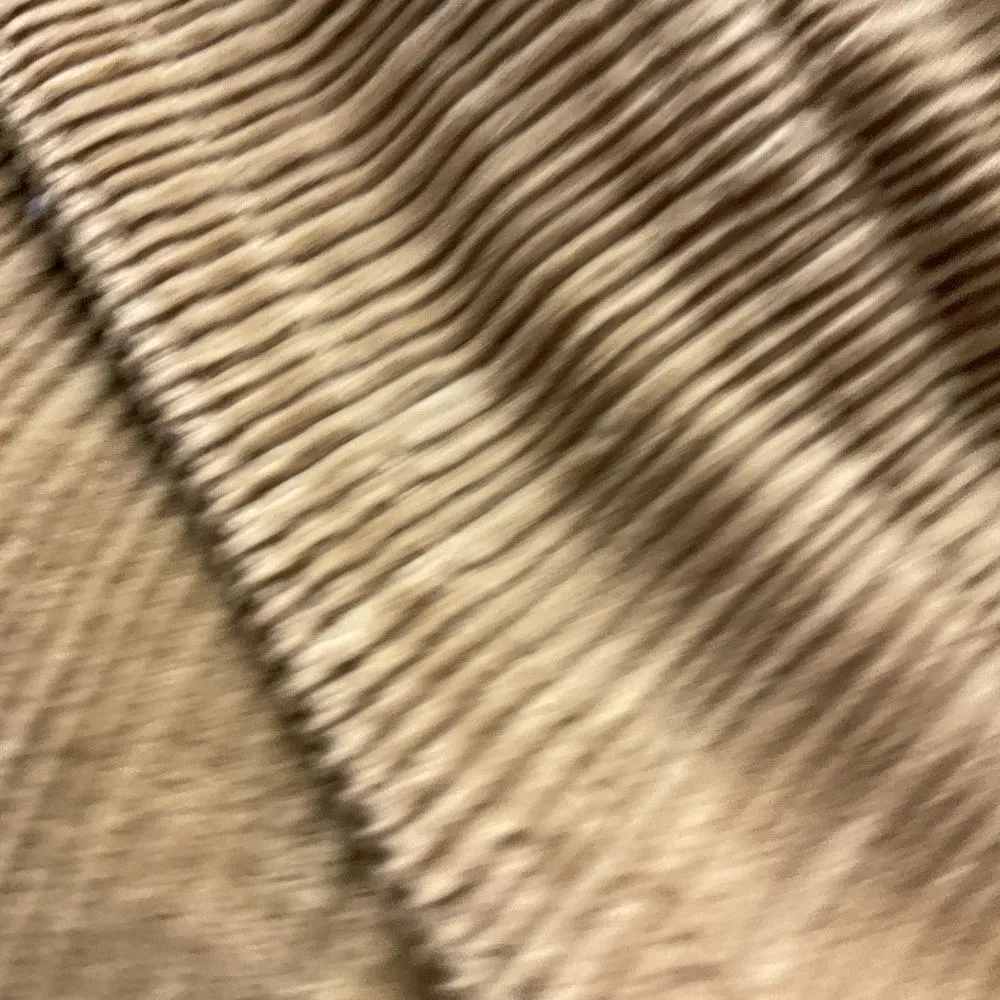 LAL Women's Corduroy Button Front Dress with‎ Bell Sleeve Camel Brown Size M Size M - Image 13