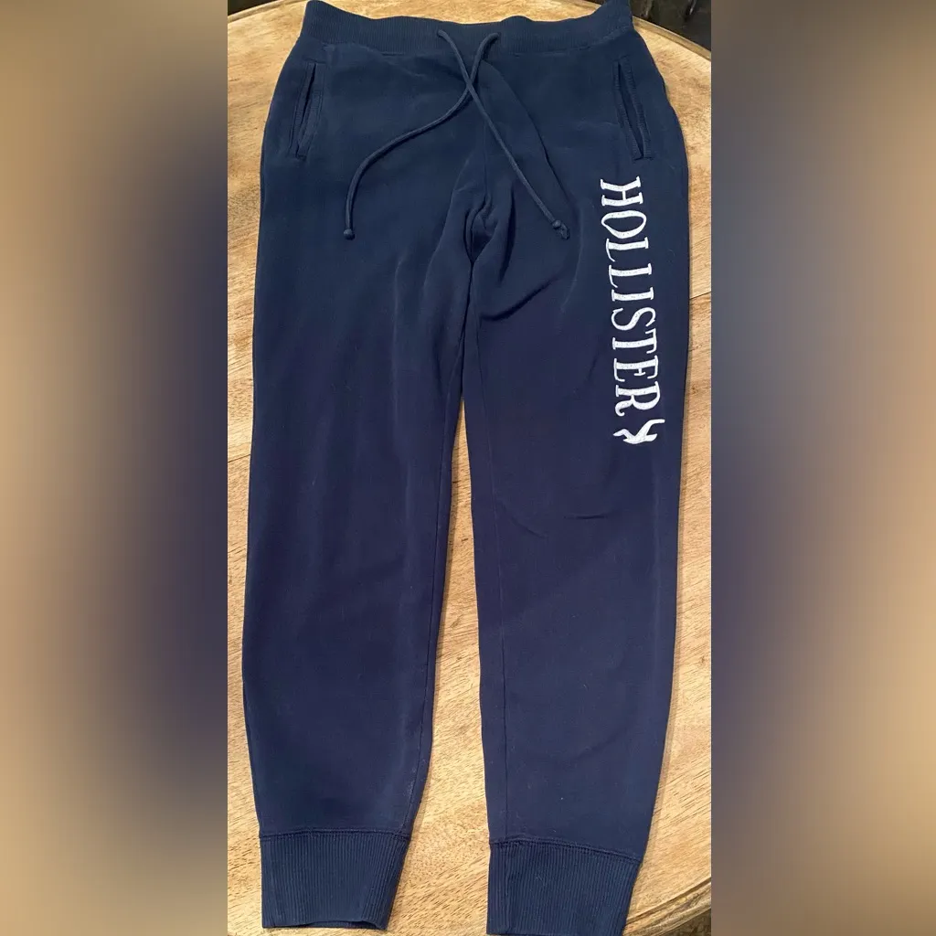 Hollister‎ Women’s (See pics for measurements) Navy Graphic Cotton Blend Joggers - Image 2