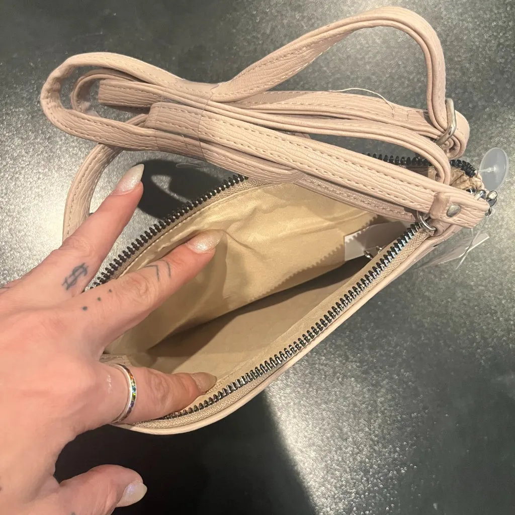 NWT Tan Small Pocketbook Crossbody Purse - Image 3