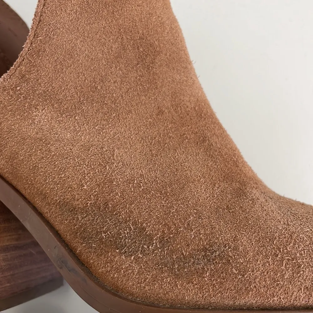 Steve Madden Women’s Brown Suede Pull-On Almond Toed Bootie - 3.5” Heel - Size 8 - Image 4