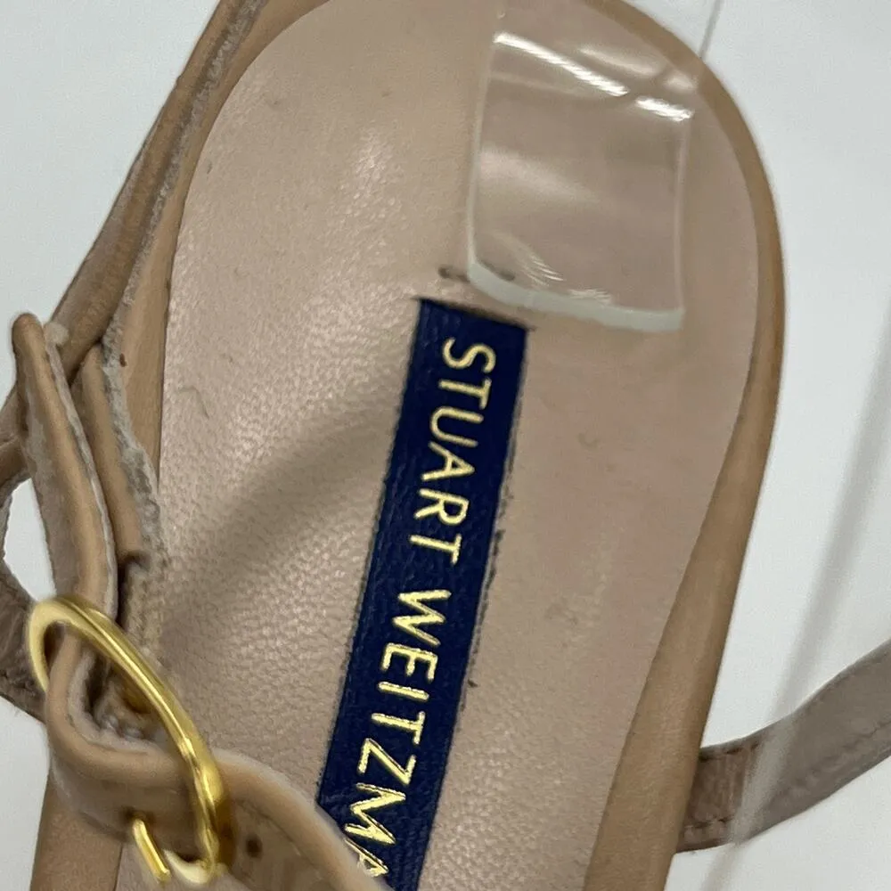 Stuart Weitzman Gloria 80 Nude Stiletto Heels Party Clean Girl - Image 4