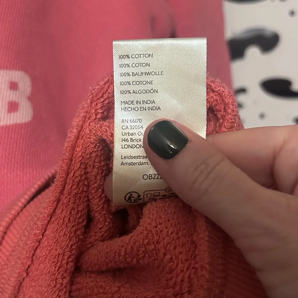 Free People Pink Button-Up Sweatshirt - Image 8