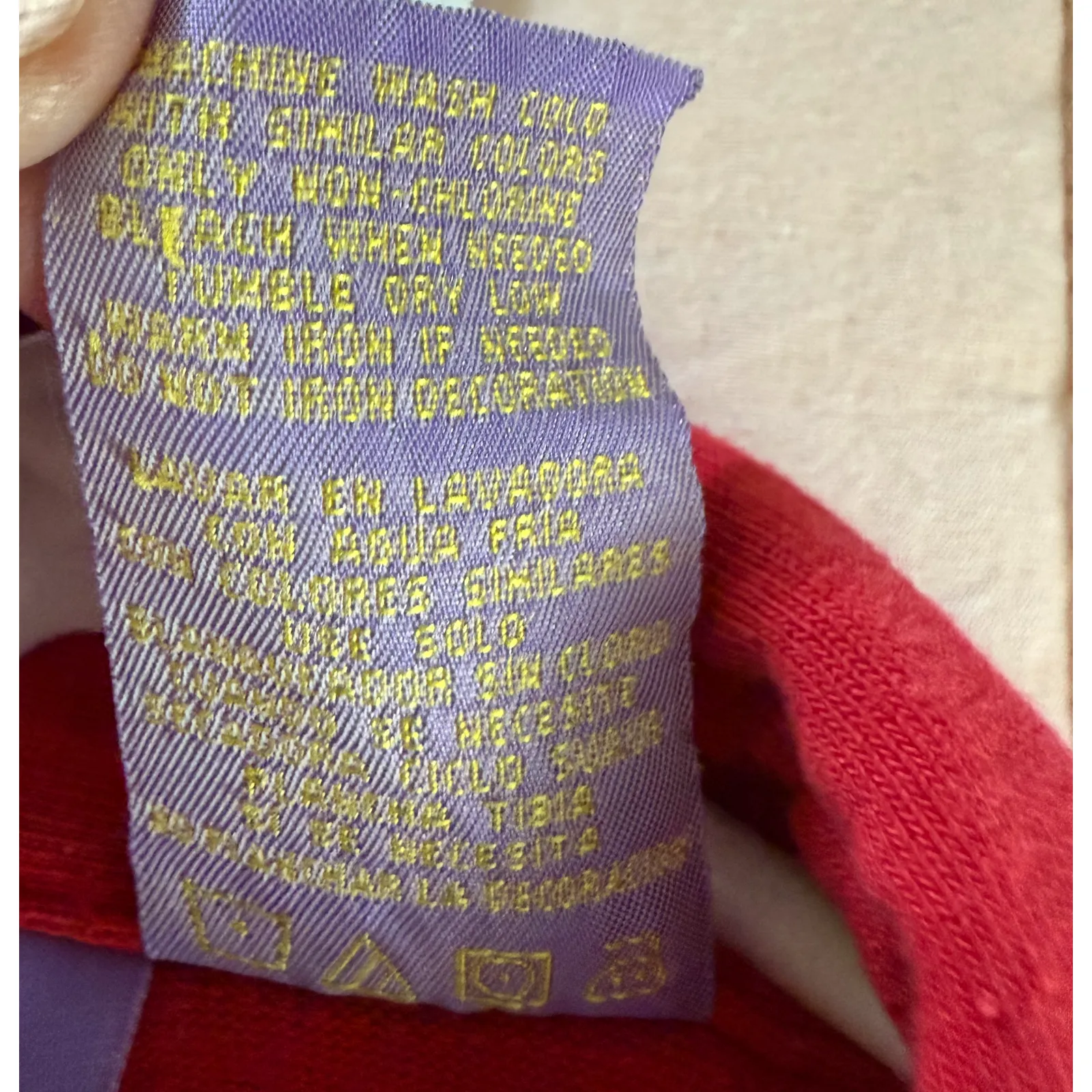 WINNIE THE POOH Womens Sleeveless Vest Plus Size 22 Red Button Up Collar Logo - Image 9