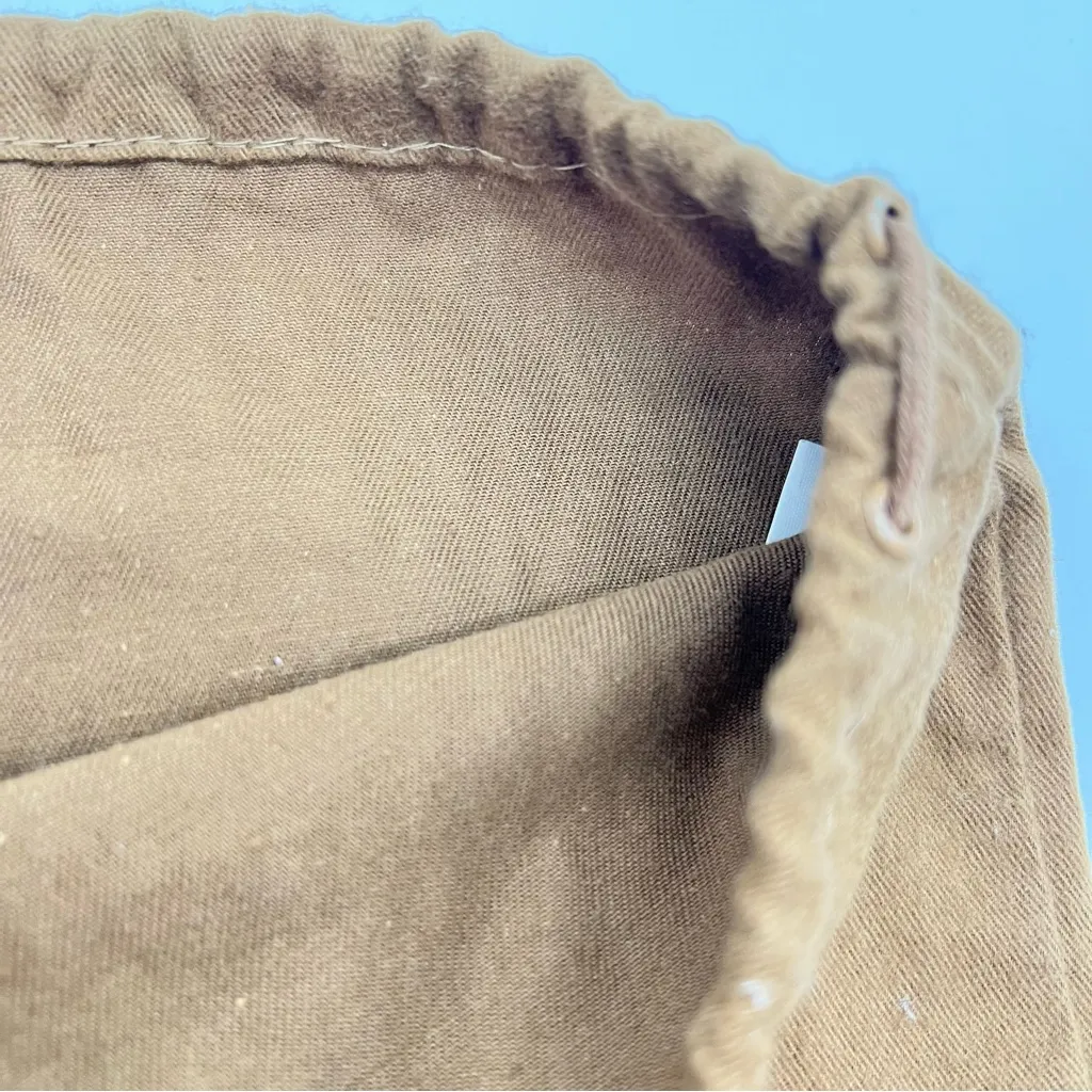 Authentic Vintage Gucci Brown Drawstring Dust Bag w/Gold Metallic Logo - Image 4