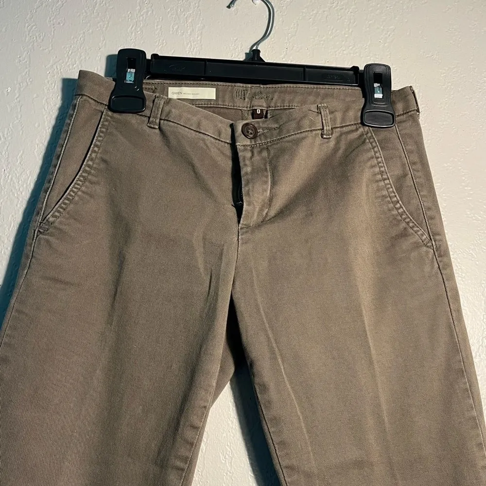 Kut from the Kloth Brown Relaxed Trousers Ankle-Length Chino GWEN SZ 0 Straight - Image 7