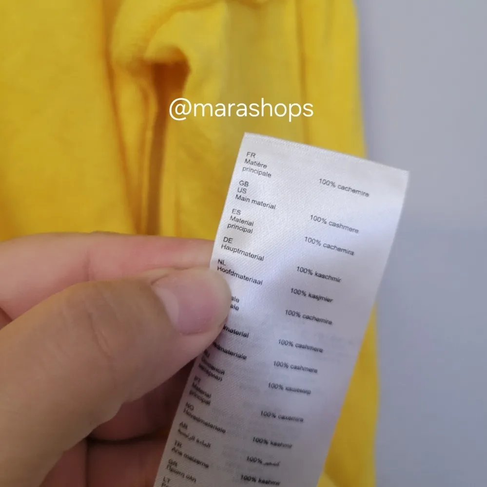 Maje Yellow Oversize Cashmere Sweater - Image 7