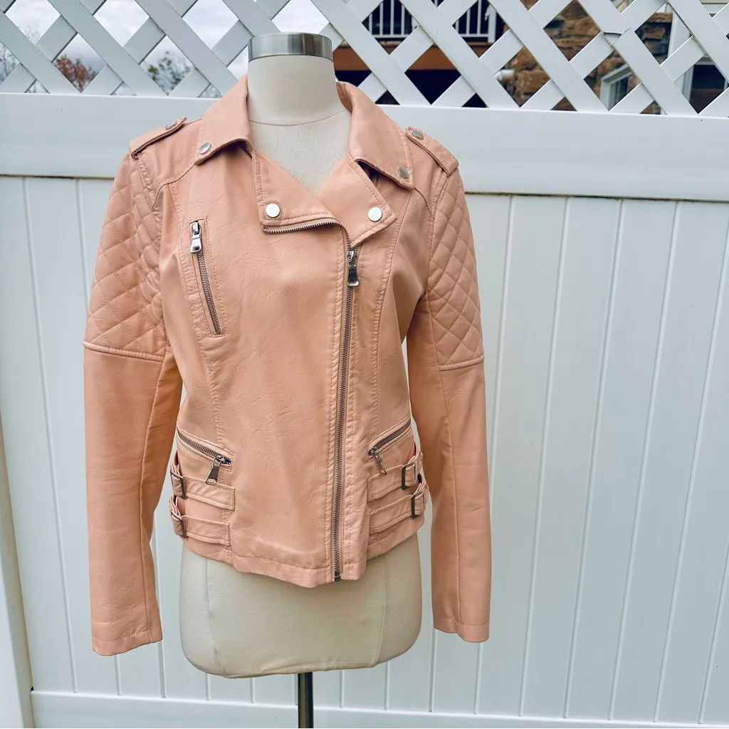 Ci Sono  Cavalini 100% vegan leather moto jacket - Image 3