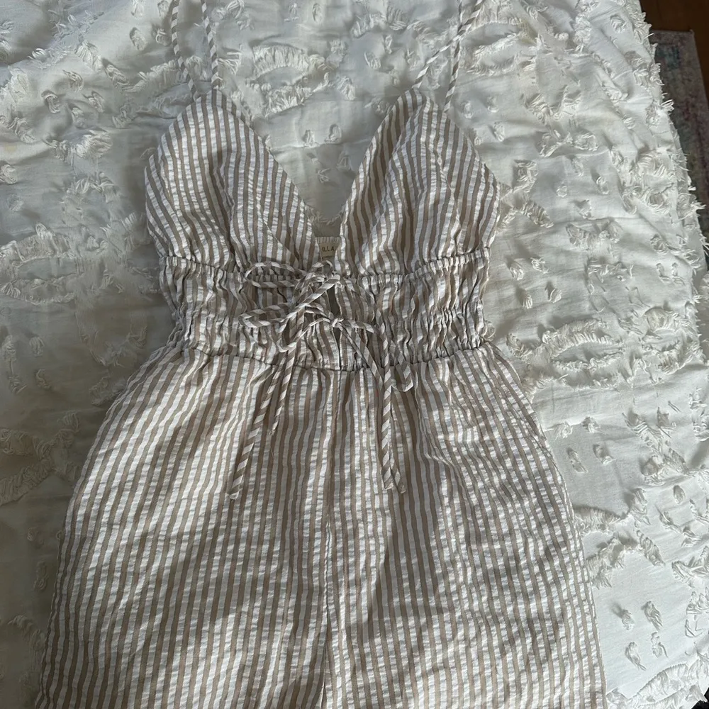 Illa Illa Poplin striped romper - Image 2