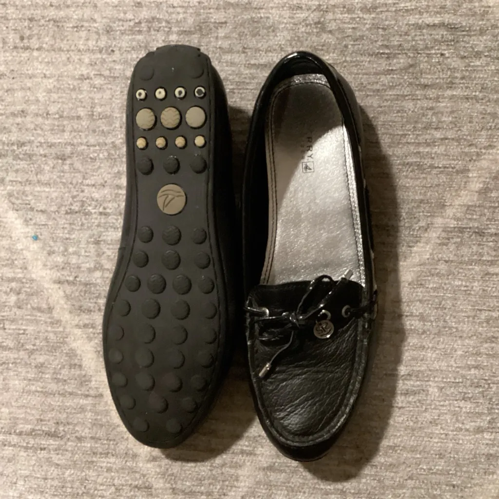 Sperry Women's Black Leather Loafers - Image 3