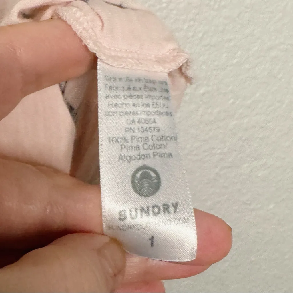 SUNDRY STAR CLUSTER LIGHT PINK TANK TOP SZ 1/Small - Image 6