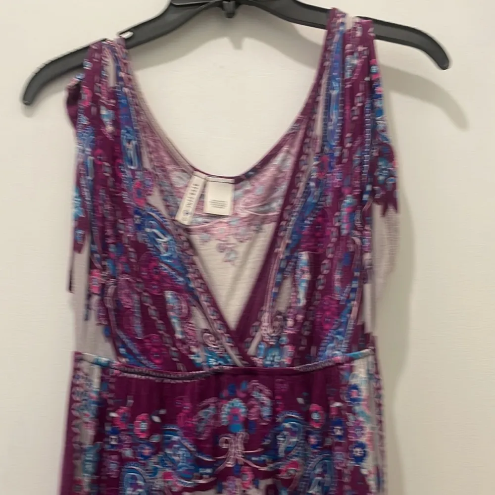 Full tilt printed summer dress paisley in purple size S casual - Image 10
