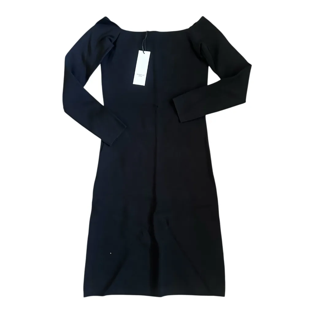 Elizabeth And James Omorose Black Off The Shoulder Dress - Image 2
