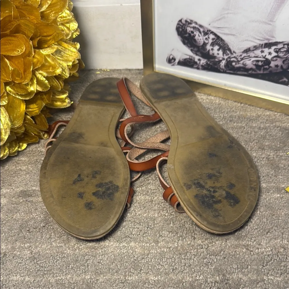 Old Navy Brown Tan Sandals - Image 2