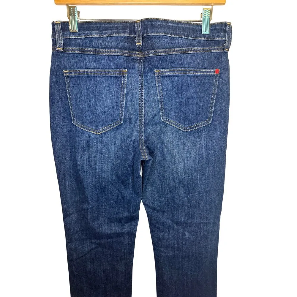 SPANX The Slim-X Straight Denim Jeans Women’s Size 29 Blue Dark Wash Stretch - Image 4