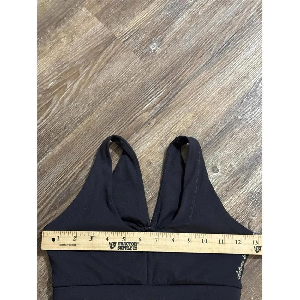 Gymshark Whitney Simmons Blk Quiet Luxury Minimalist Athleisure Mesh Sports Bra - Image 11