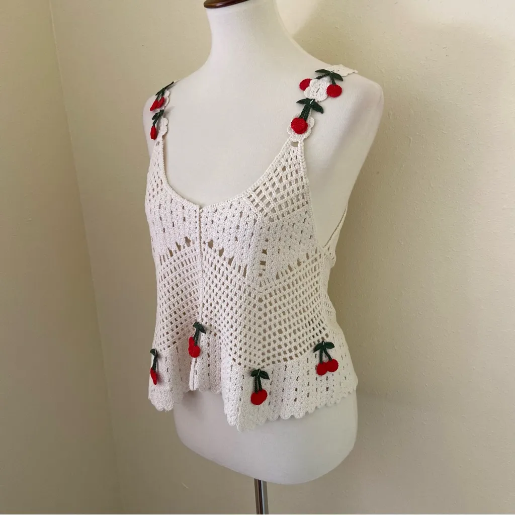 Rebellion Crochet Cherry Tank Top - Image 7