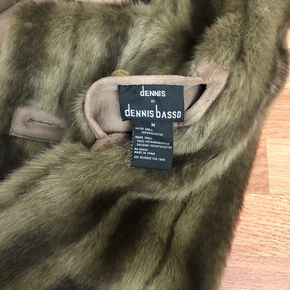 Coat Reversible Faux Suede Fur Mink Brown Hooded - Image 14