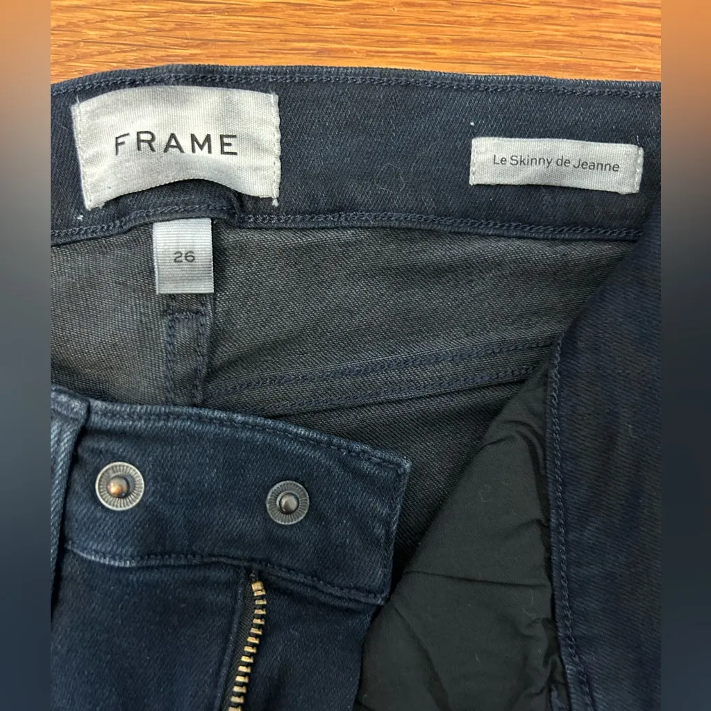 Frame Le Skinny de Jeanne Moto Zip Skinny Jeans - Image 5