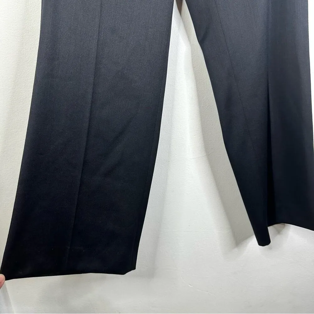 Lafayette 148 Size 8 Virgin Wool Blend Black Slacks Pants Career Wear - Image 6