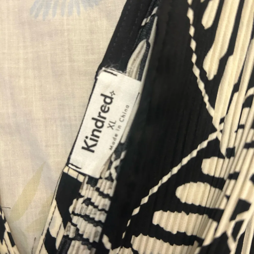 Anthropologie Kindred Black and White Patterned Women's Maxi Dress, XL - Image 2