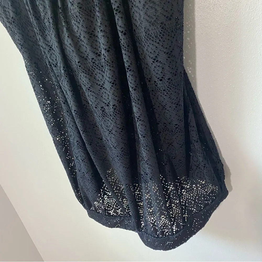 Cacique Swimwear Black Lace Tankini Top Plus Size 22 - Image 5