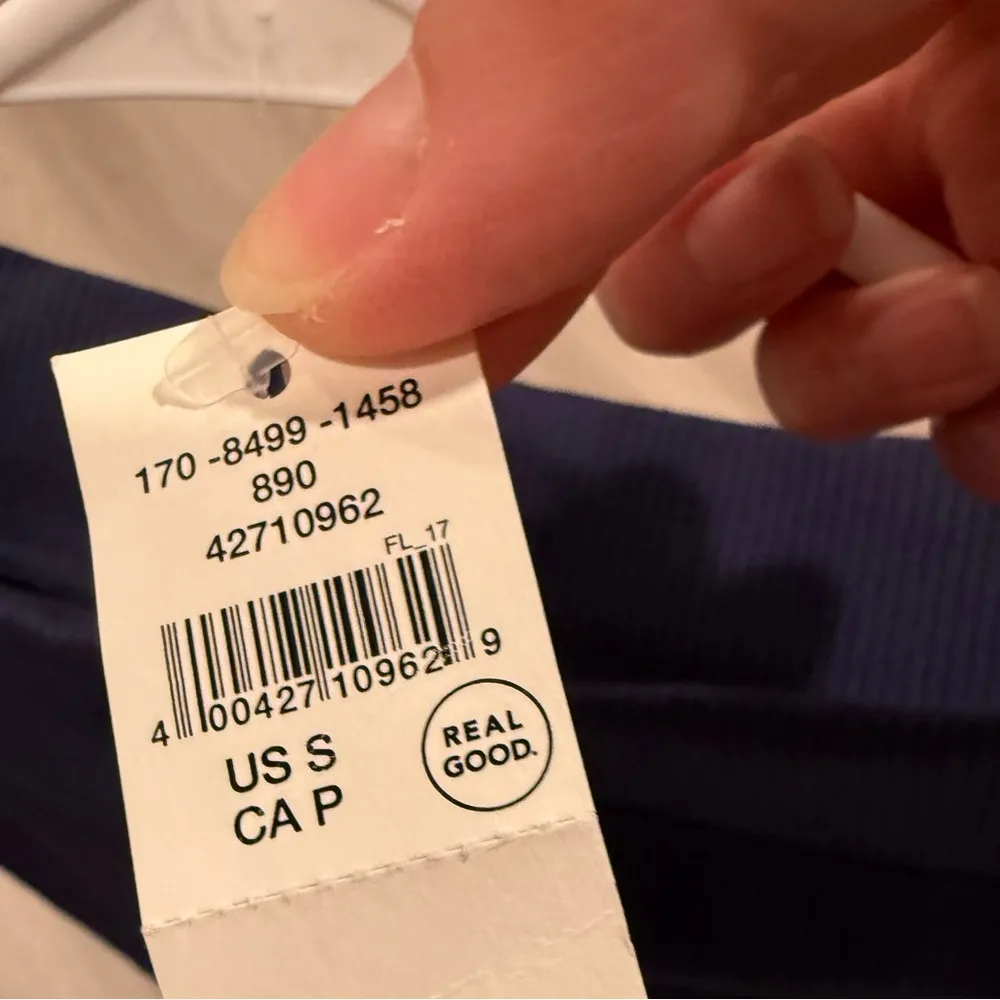 American Eagle Aerie Petite Deep Blue Maxi Split Skirt - Image 4