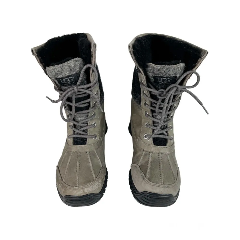 UGG Adirondack ll Waterproof Leather Lace Up Boot Sz 6 Vibram Sole - Image 4