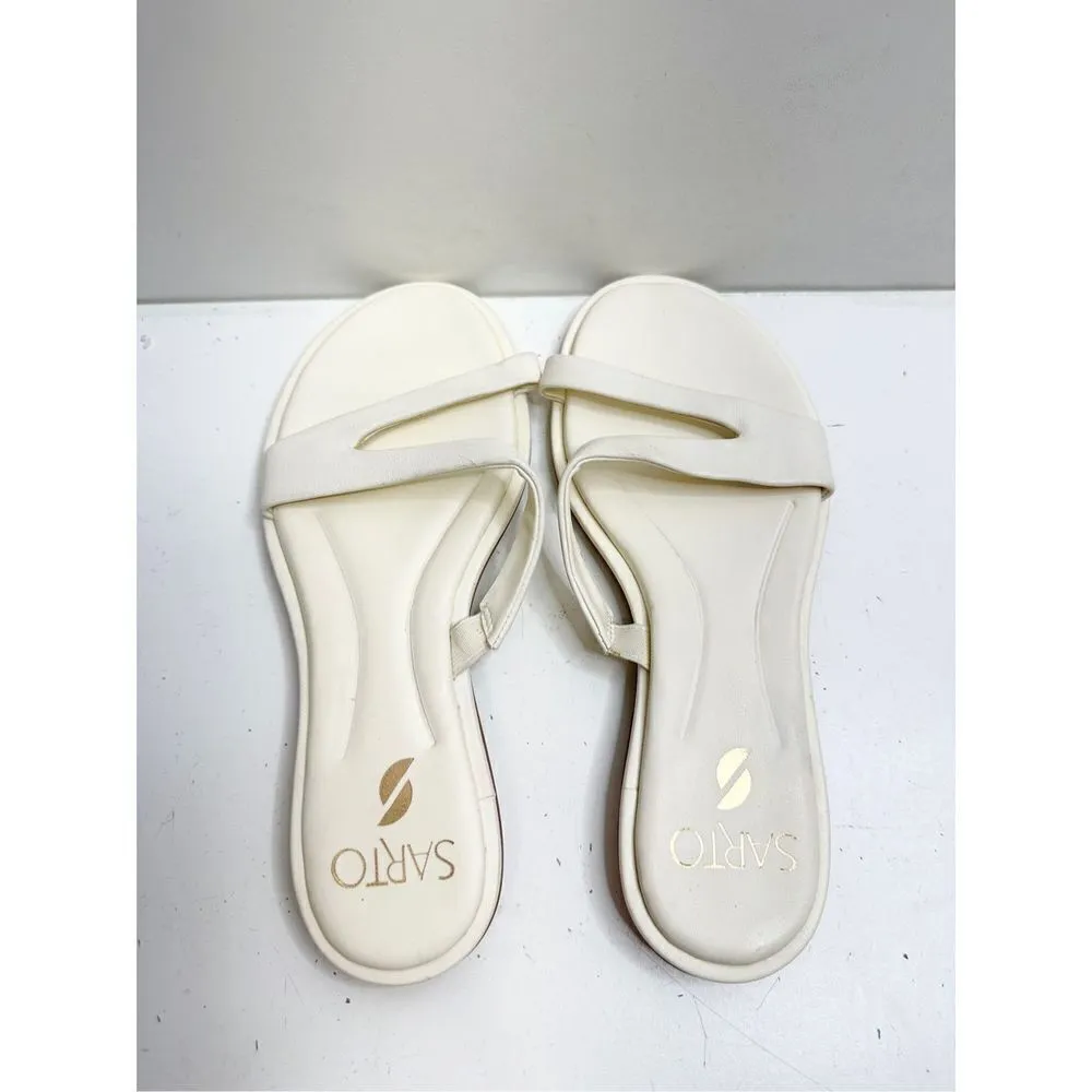 Sarto‎ by Franco Sarto Sandals Womens Size 6.5 Leather Gwyneth Slip On Shoes - Image 6