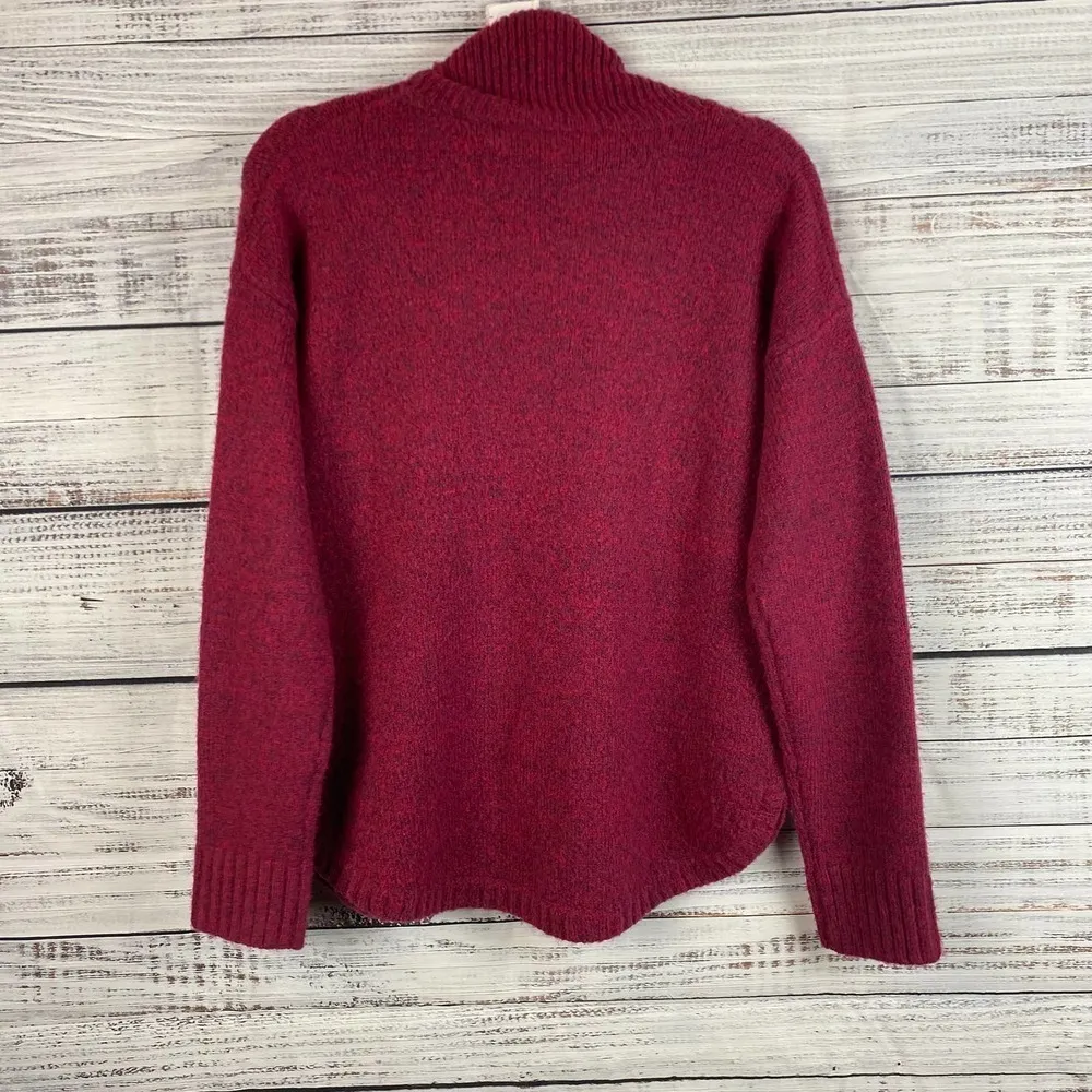 French Connection Jeanie Mock Neck Pullover Wool Blend Oversized XS - Image 4