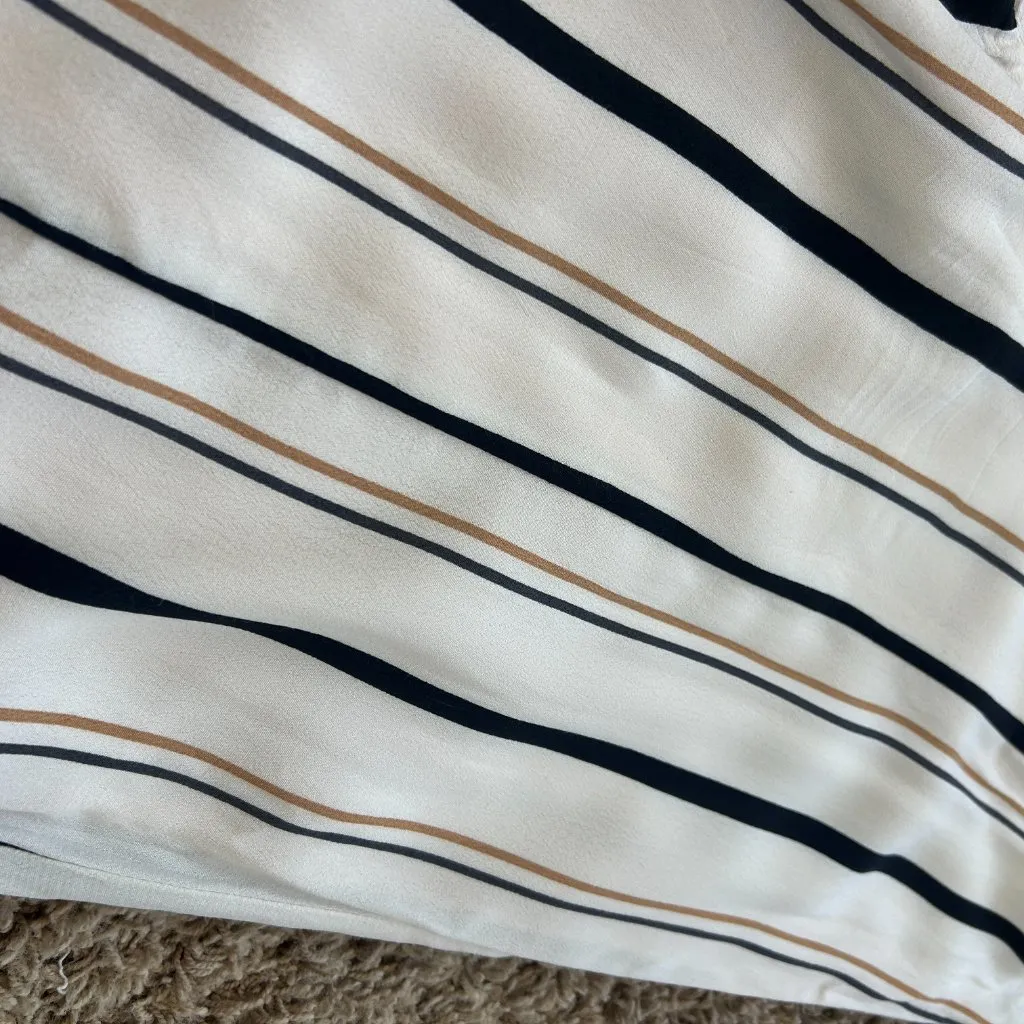 Ettitwa by Anthropologie Manon Flowy Striped Wide Leg Pants Palazzo Pants Size 8 - Image 5