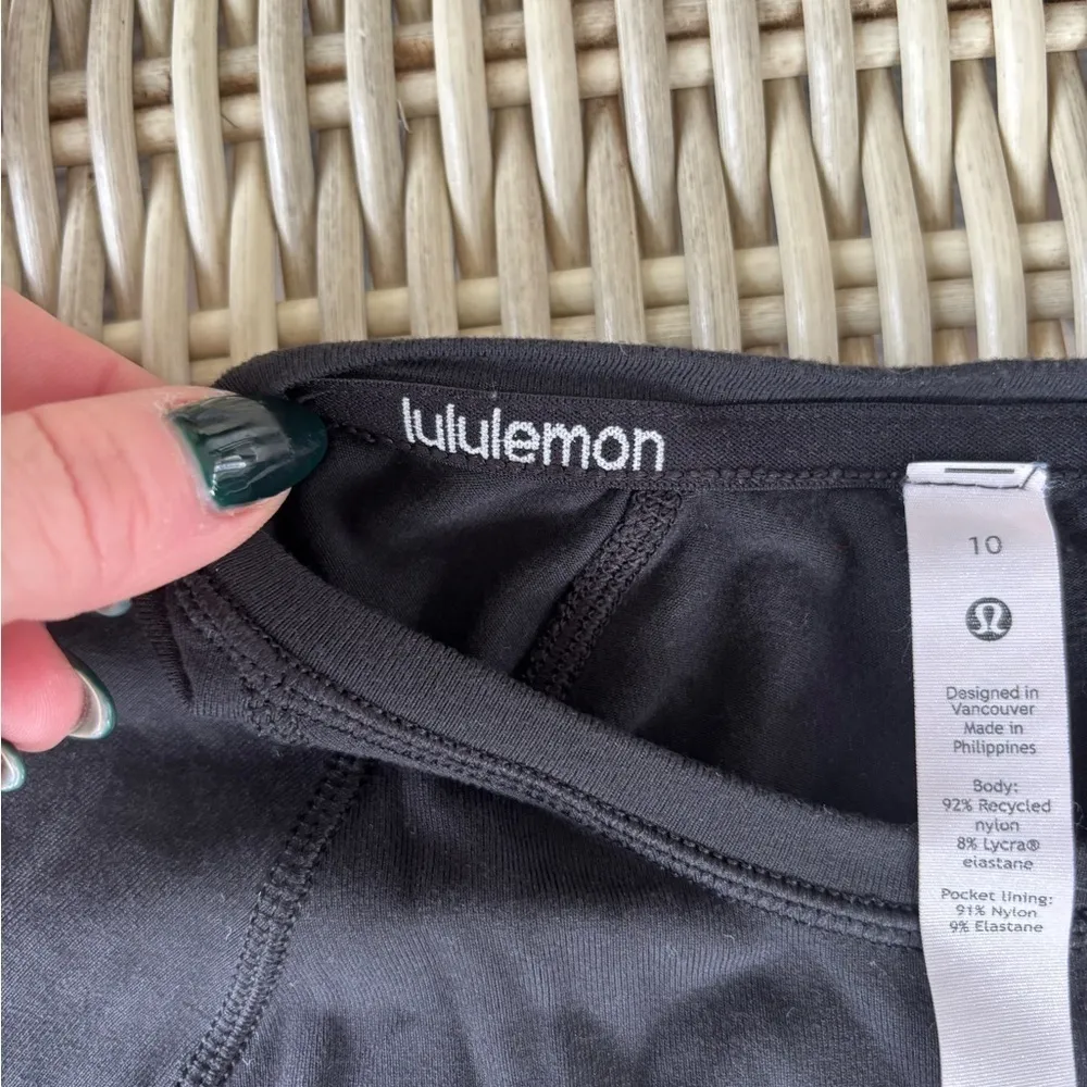 Lululemon It’s Rulu Long Sleeve black Shirt 10 Athleisure streetwear‎ workout - Image 6