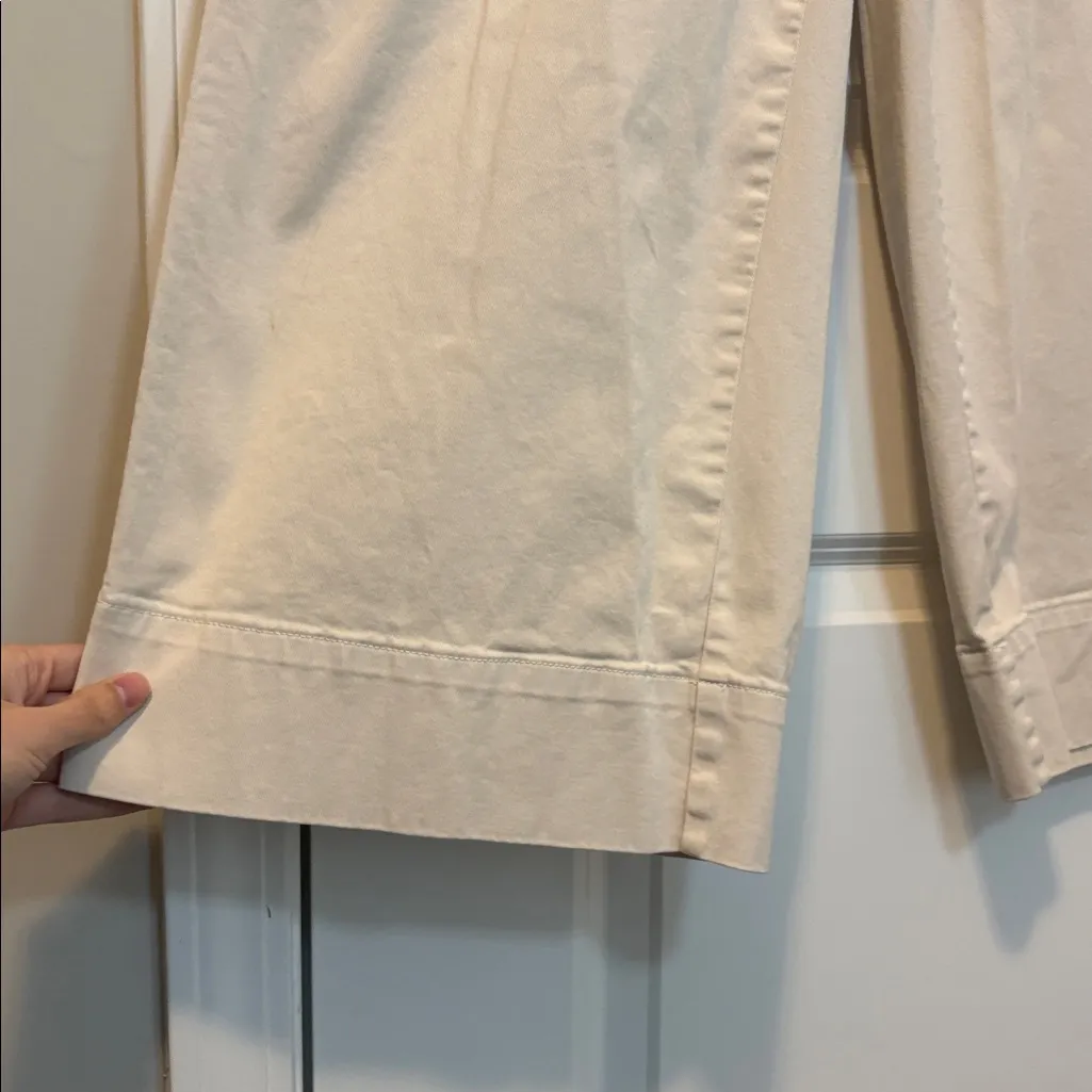 J Crew Pull-on wide-leg chino pant Dusty Ivory - Image 6