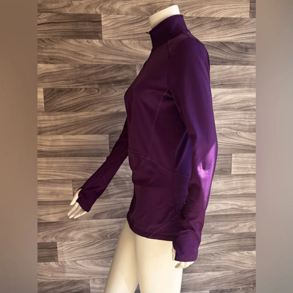 Athleta Women's Purple Quarter-Zip Sweatshirt - Image 4