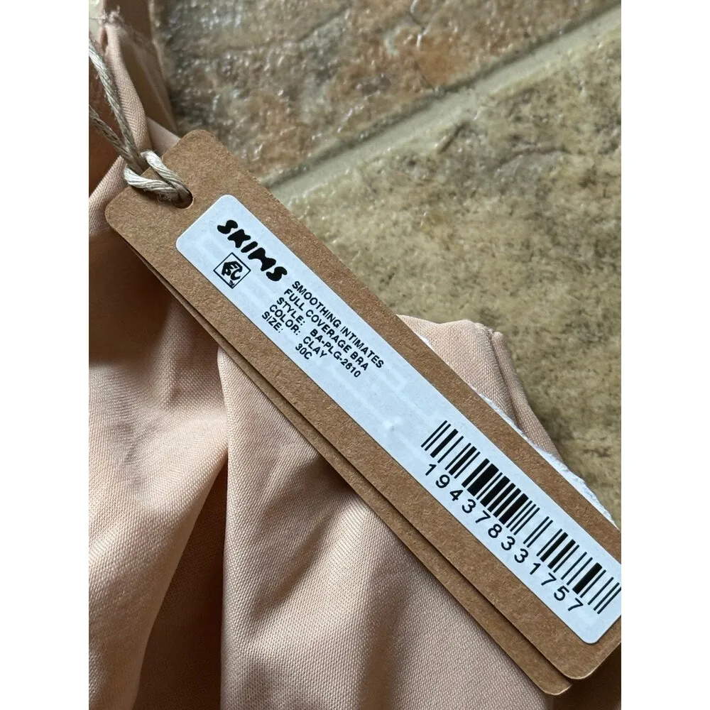 Skims Smoothing Intimates Full Coverage Bra Clay Size 30C - Image 8