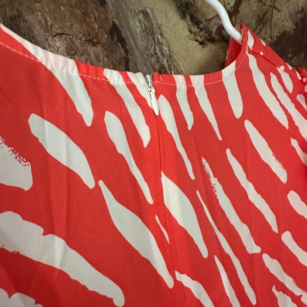 Commense Stripe Pattern Cutout Long Dress size L Orange Size L - Image 7