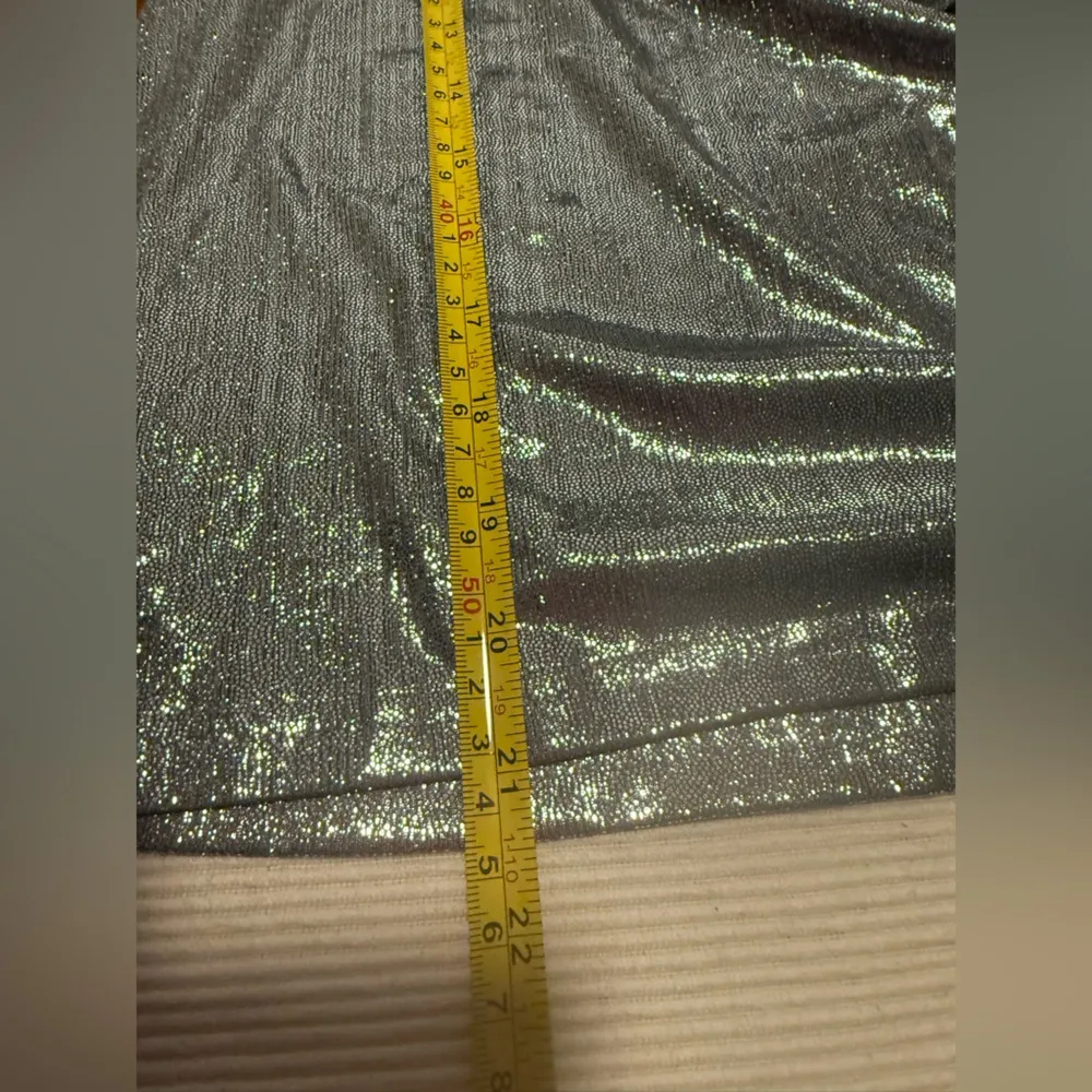 TCEC Silver Sequin Asymmetrical Blouse - Image 7