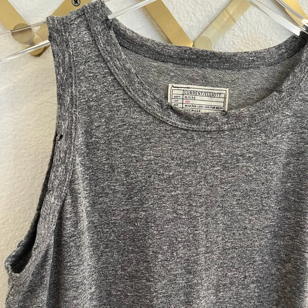 Current/Elliott The Perfect Muscle Tee Dress Heather Grey 1 Small - Image 4