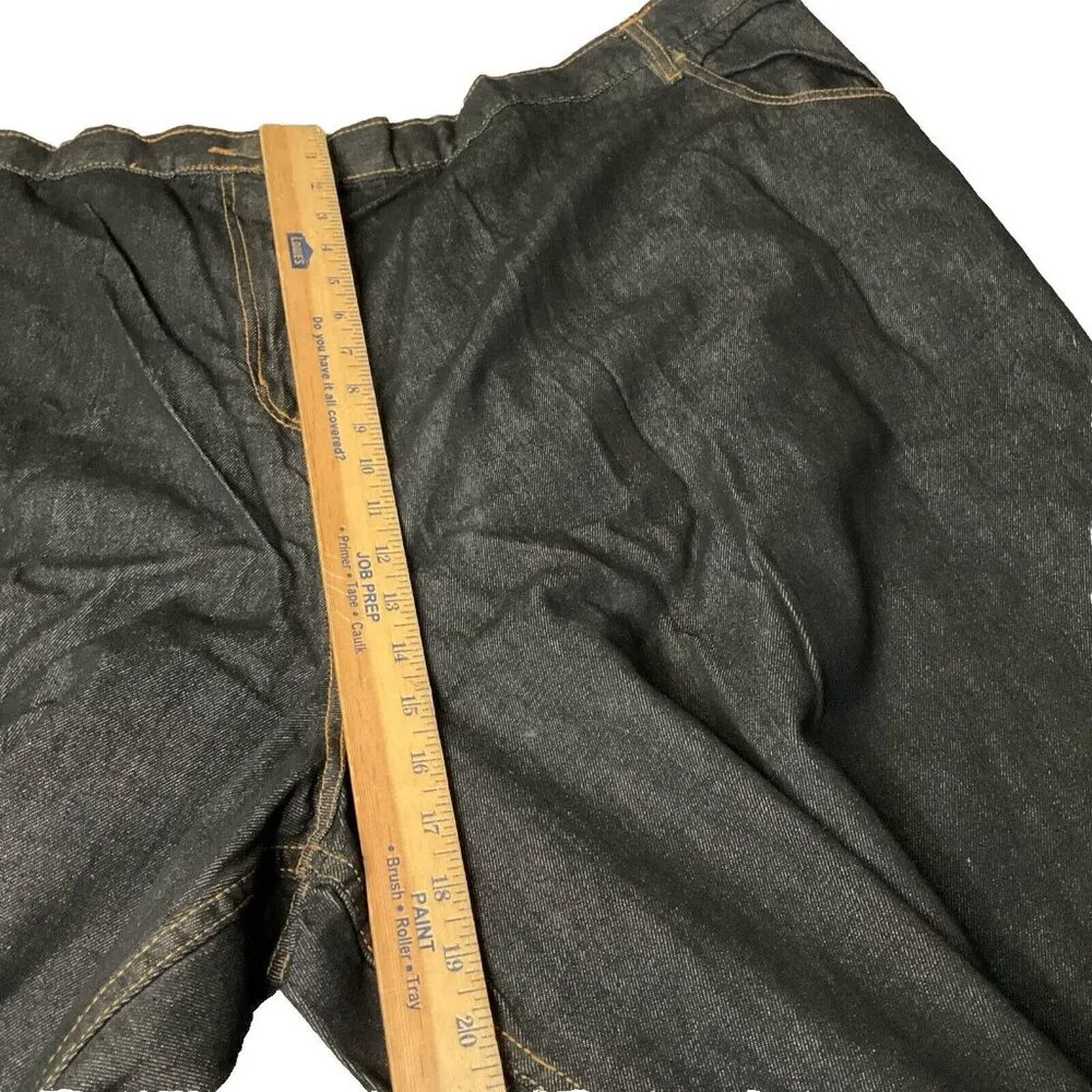 NWOT Woman Within 44W Tall Cotton Denim Jeans Plus Size Pants Pockets Elastic - Image 12