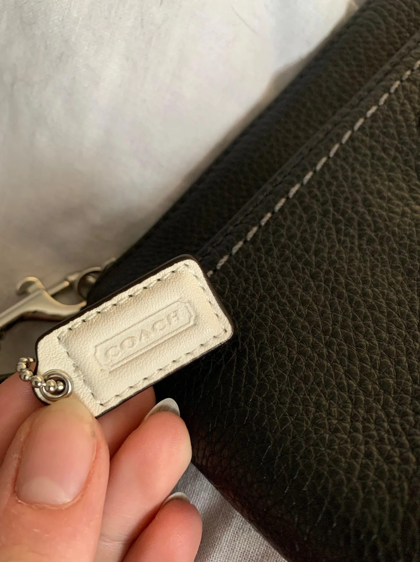 Black Leather Wristlet - Image 4