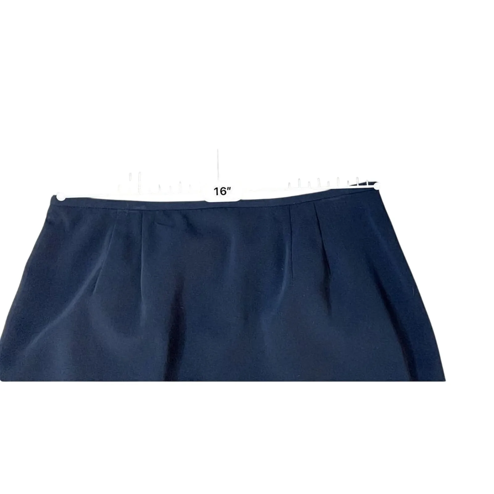 Norton McNaughton Classic Navy Blue Lined Washable Straight Skirt 14 Academia - Image 2