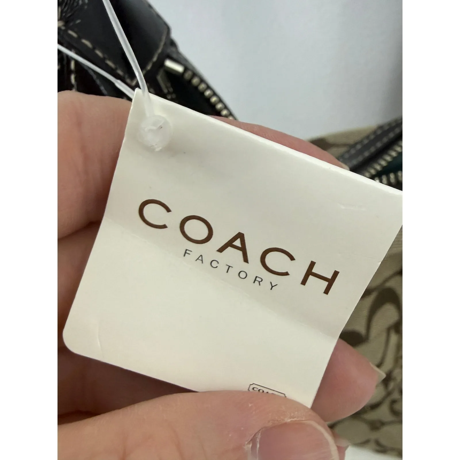 COACH Soho Patchwork Signature Canvas Shoulder Bag F12315 Purse Gold Brown Y2K - Image 6