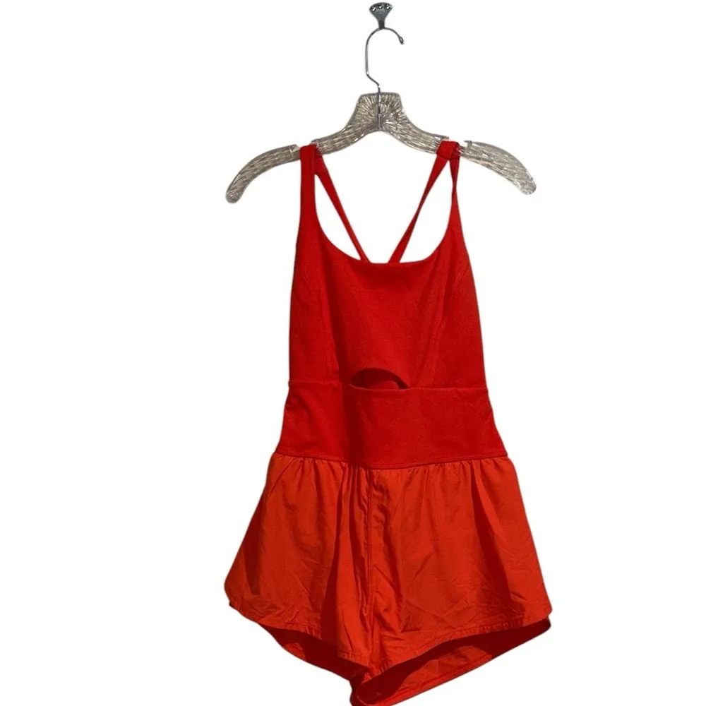 NWOT Free people movement righteous runsie  onesie Orange - Image 6