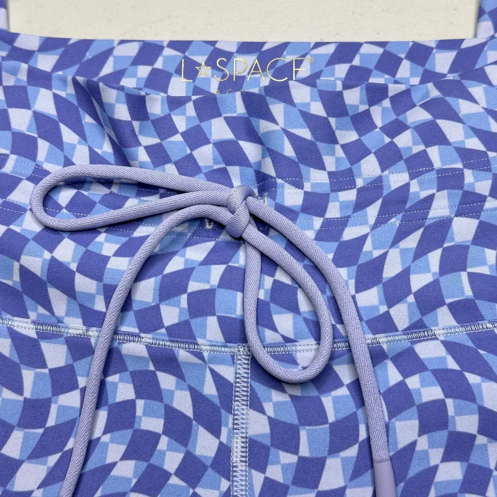 L*Space Blue and White Checkered Leggings - Image 5