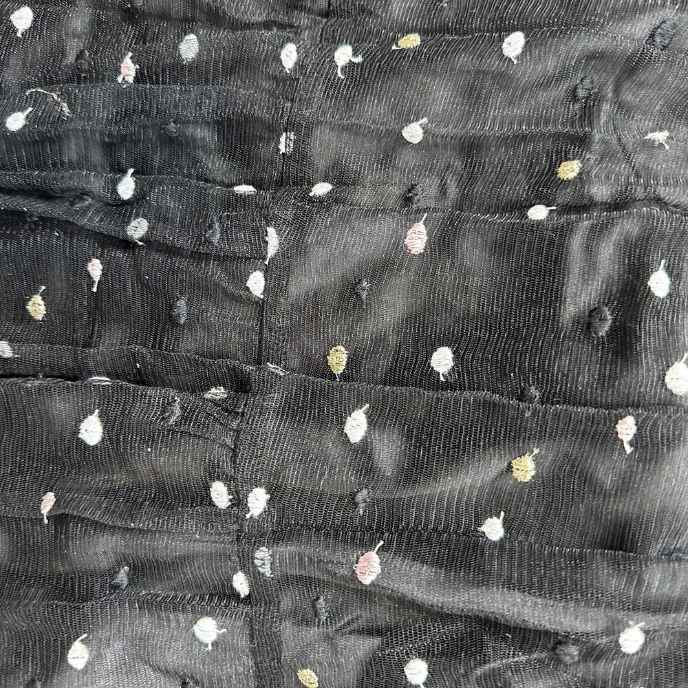 Vici Exclusive X Fate Black Slip Dress Sheer Cover Long Sleeve Size XS - Image 7