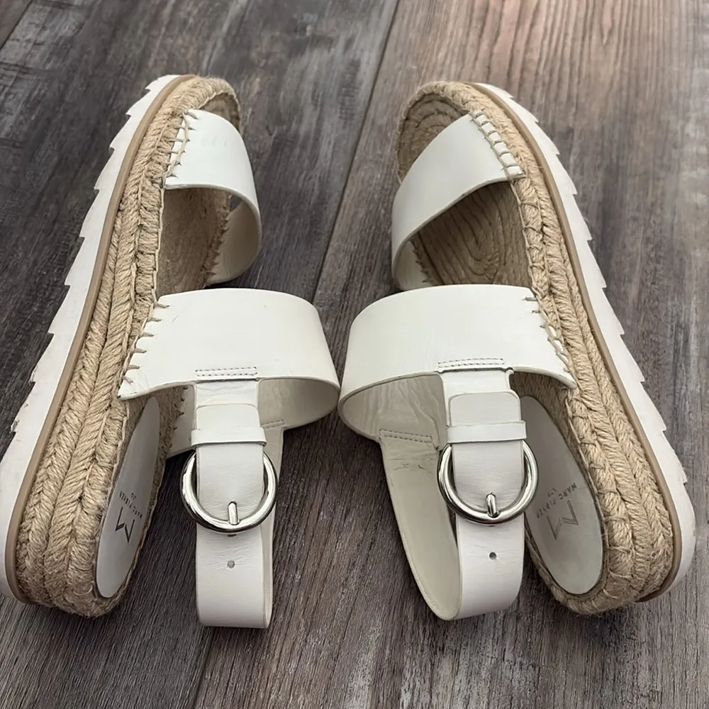 Marc Fisher LTD Phebe 2 White Espadrille Sandal 8M - Image 7