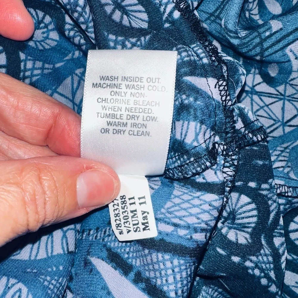 Banana Republic Blue Bohemian Maxi Dress Sleeveless Size 8 - Image 9