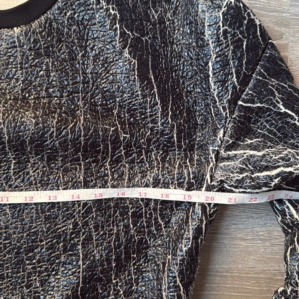 3.1 PHILLIP LIM Coated Crackle Sweatshirt XS - Image 10